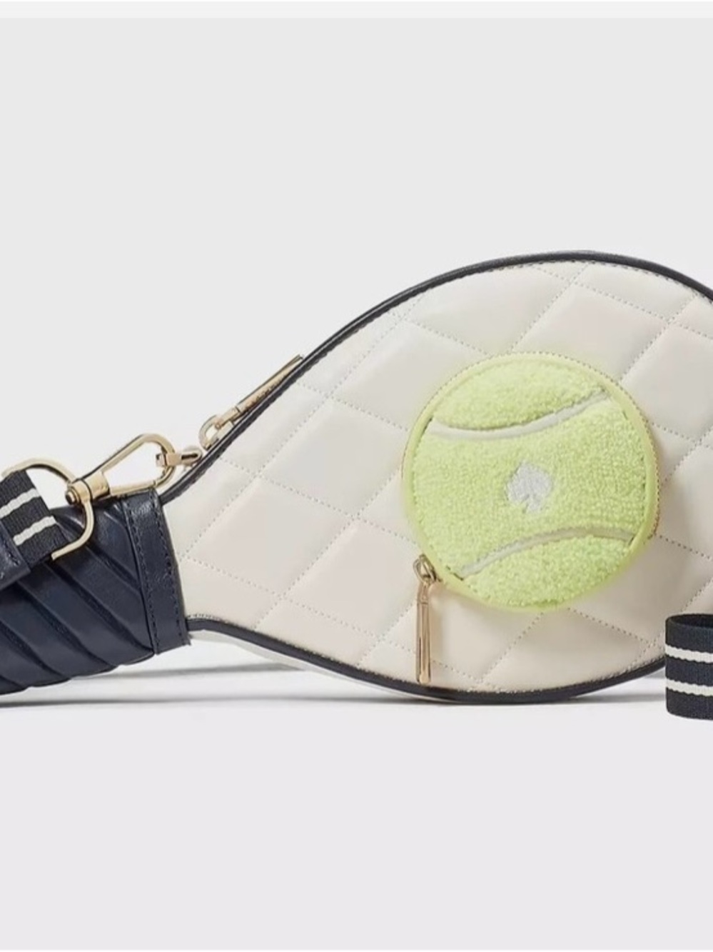 Kate Spade Grand Slam 3D Tennis Racquet Crossbody NWT Factory Wrapped + Dust Bag